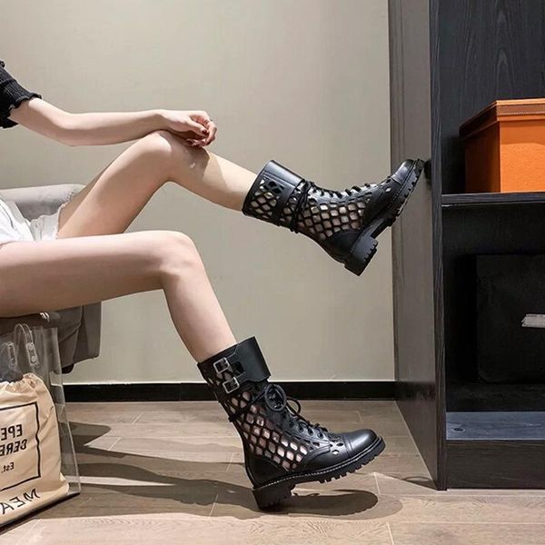 boots women's shoes leather breathable hollow summer short all-match high-sandals mesh children, Black
boots women's shoes leather breathable hollow summer short all-match high-sandals mesh children, Black