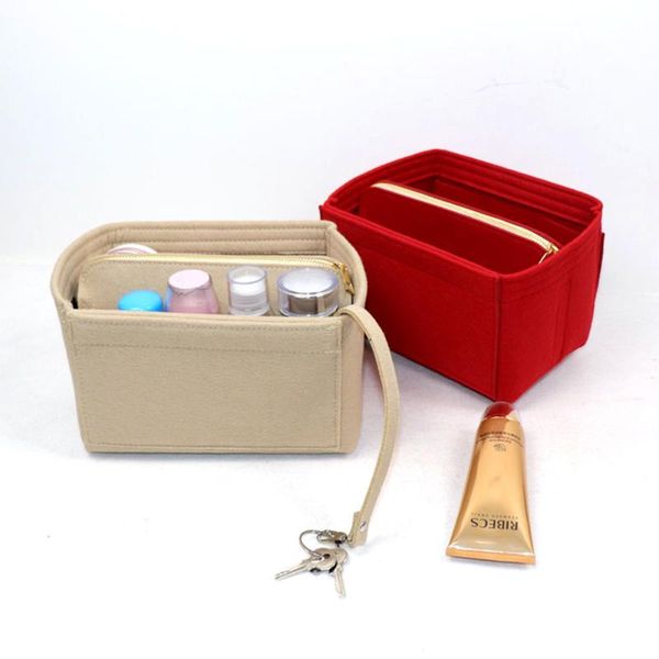 cosmetic bags & cases sizes pouch liner women bag insert purse handbag travel felt with metal zipper and detachable pocket in the middle
cosmetic bags & cases sizes pouch liner women bag insert purse handbag travel felt with metal zipper and detachable pocket in the middle