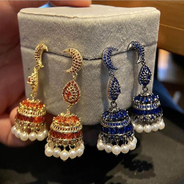 dangle & chandelier moon wind chimes pearl tassel earrings red blue shiny rhinestone smart retro women bohemia stylish banquet luxurious ear, Silver
dangle & chandelier moon wind chimes pearl tassel earrings red blue shiny rhinestone smart retro women bohemia stylish banquet luxurious ear, Silver
