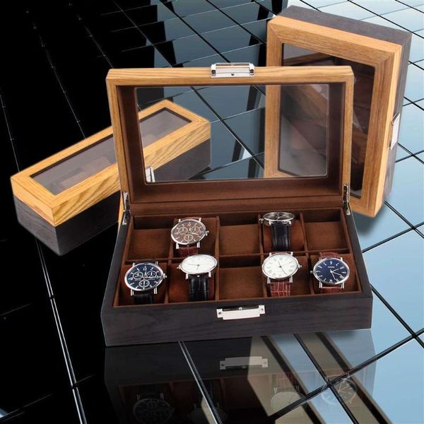watch boxes & cases box luxury wooden holder for watches men glass jewelry organizer 6 10 12 grids, Black;blue
watch boxes & cases box luxury wooden holder for watches men glass jewelry organizer 6 10 12 grids, Black;blue