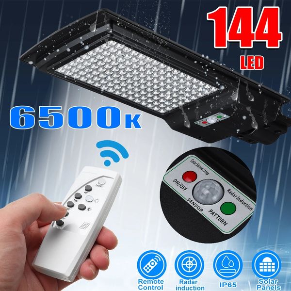 radar induction 144led solar street light security wall lamp waterproof outdoor garden lighting + remote control
radar induction 144led solar street light security wall lamp waterproof outdoor garden lighting + remote control