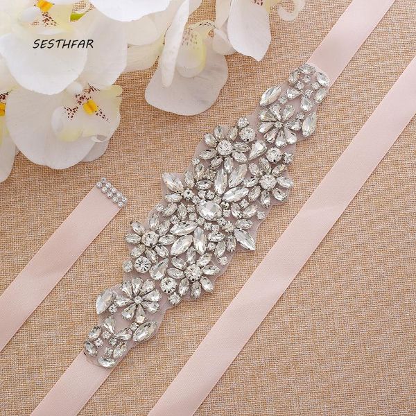 wedding sashes sesthfar sliver diamond bridal sash crystal belt rhinestones for prom long gown, White
wedding sashes sesthfar sliver diamond bridal sash crystal belt rhinestones for prom long gown, White
