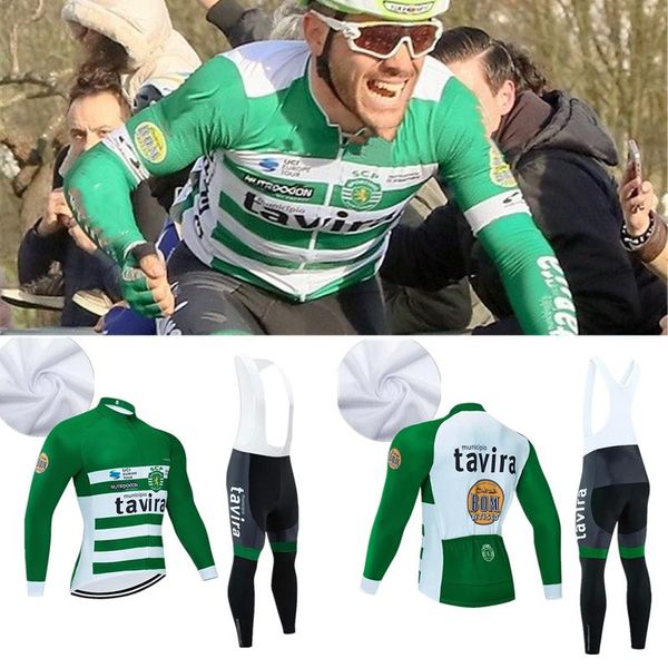 racing sets 2021 team tavira long sleeve cycling jersey 20d bike pants set mens quick dry mtb ropa ciclismo bicycling maillot clothing suit, Black;blue