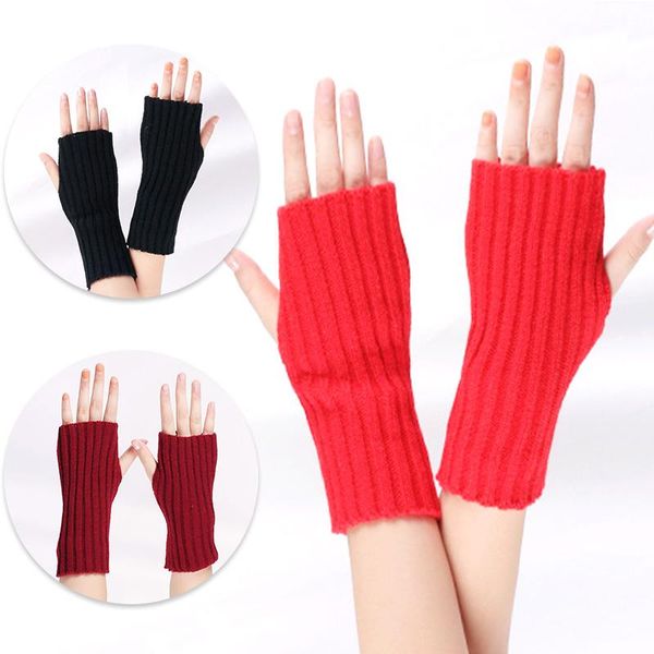 sports gloves women semi-long autumn winter knitted half fingered hand warmer girls soft mitten arm sleeves, Black
sports gloves women semi-long autumn winter knitted half fingered hand warmer girls soft mitten arm sleeves, Black