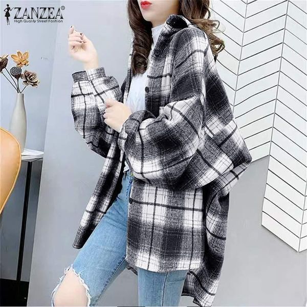 women's jackets autumn women full sleeve coats button down front grid printing thick bohemian elegant fashion casual chemise, Black;brown
women's jackets autumn women full sleeve coats button down front grid printing thick bohemian elegant fashion casual chemise, Black;brown