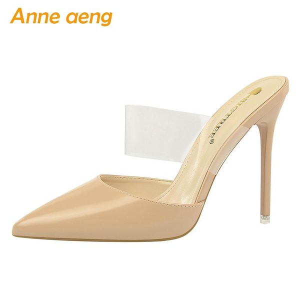 slippers 2021 summer outside women high thin heel pointed toe solid fashion ladies shoes nude female mules slides, Black
slippers 2021 summer outside women high thin heel pointed toe solid fashion ladies shoes nude female mules slides, Black