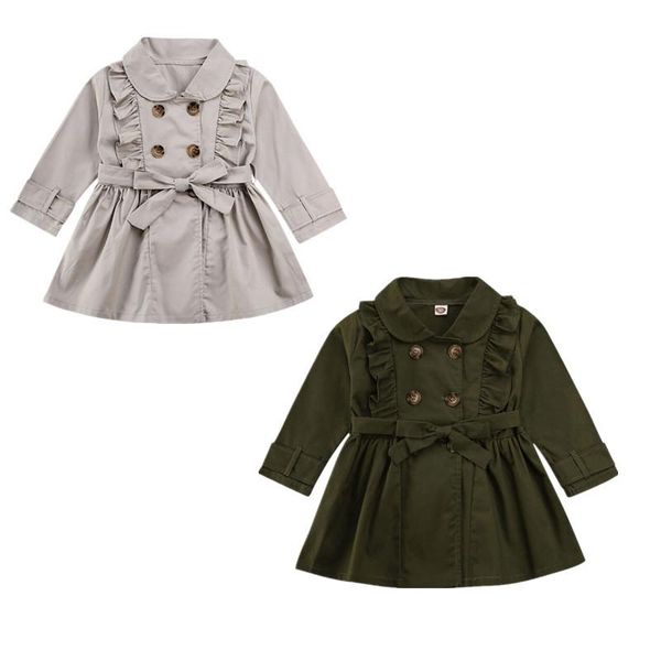 jackets toddler kids borns baby girls clothes coats belt breasted trench wind jacket dress outwear children's clothing, Blue;gray
jackets toddler kids borns baby girls clothes coats belt breasted trench wind jacket dress outwear children's clothing, Blue;gray