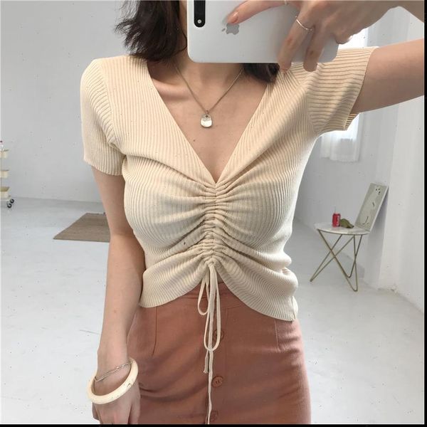 v neck lace women sweaters up knitted summer short sleeve slim knittwear pullover wdc4621, White;black
v neck lace women sweaters up knitted summer short sleeve slim knittwear pullover wdc4621, White;black