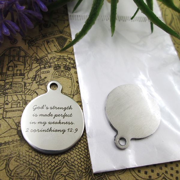 40pcs--stainless steel charms"god s strength is made perfect in my weakness. 2 corinthiany 12:9" more style choosing diy pendants, Bronze;silver
40pcs--stainless steel charms"god s strength is made perfect in my weakness. 2 corinthiany 12:9" more style choosing diy pendants, Bronze;silver