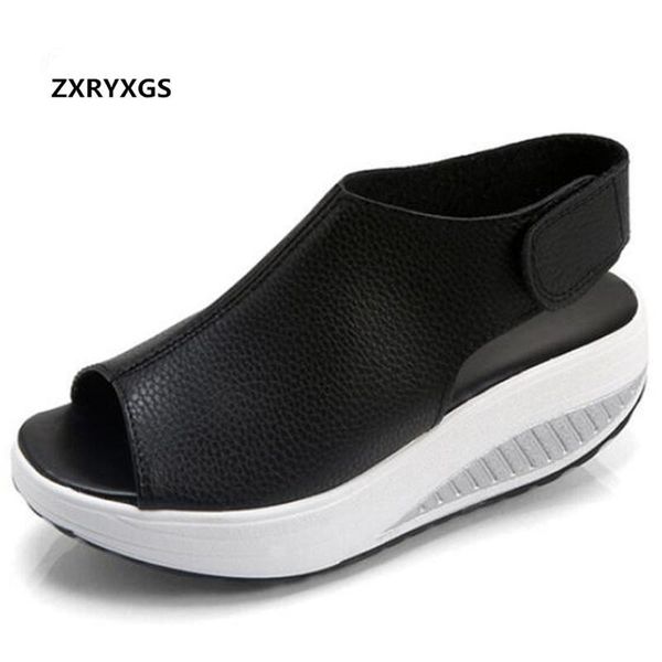 dress shoes 2021 est summer genuine leather woman sandals casual platform wedges women plus size 43, Black
dress shoes 2021 est summer genuine leather woman sandals casual platform wedges women plus size 43, Black
