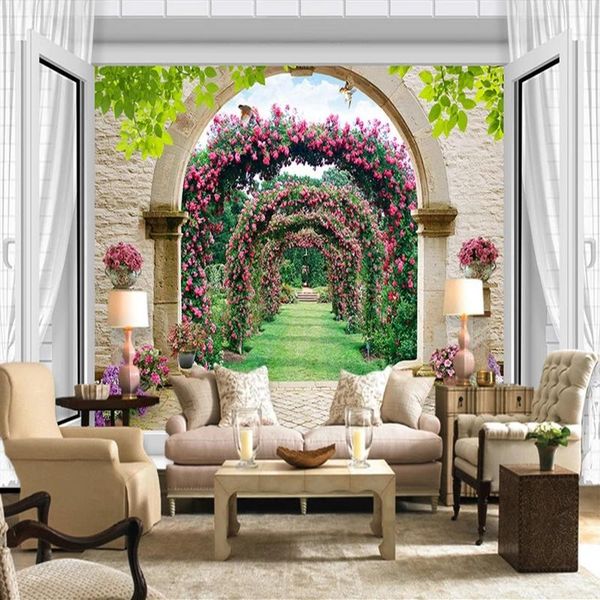 european 3d window spatial extension arches flower vine small road mural self adhesive wallpaper living room background wall wallpapers
european 3d window spatial extension arches flower vine small road mural self adhesive wallpaper living room background wall wallpapers