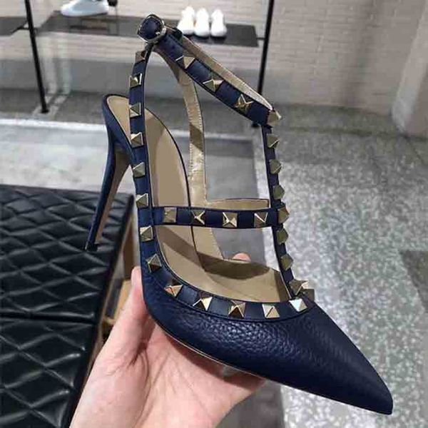 original logo designer pointed toe 2-strap shoe with studs high heels leather rivets sandals women studded strappy dress shoes size 35-43, Black
original logo designer pointed toe 2-strap shoe with studs high heels leather rivets sandals women studded strappy dress shoes size 35-43, Black