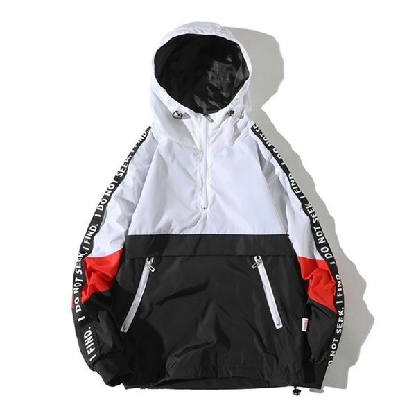 spring autumn women's hooded jackets patckwork causal windbreaker women coats zipper lightweight famale 210922, Black;brown
spring autumn women's hooded jackets patckwork causal windbreaker women coats zipper lightweight famale 210922, Black;brown