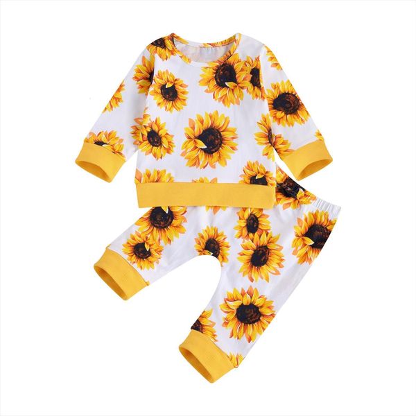 2pcs newborn 100% cotton casual outfits, toddler sunflower pattern long sleeve round neck pullover trousers spring autumn, White
2pcs newborn 100% cotton casual outfits, toddler sunflower pattern long sleeve round neck pullover trousers spring autumn, White