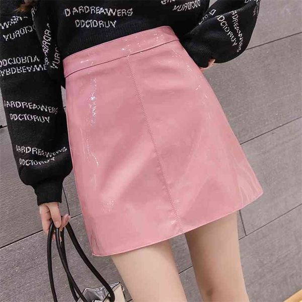 autumn & spring arrival patent leather mirror candy pu skirt high waist solid slim a-line 210527, Black
autumn & spring arrival patent leather mirror candy pu skirt high waist solid slim a-line 210527, Black