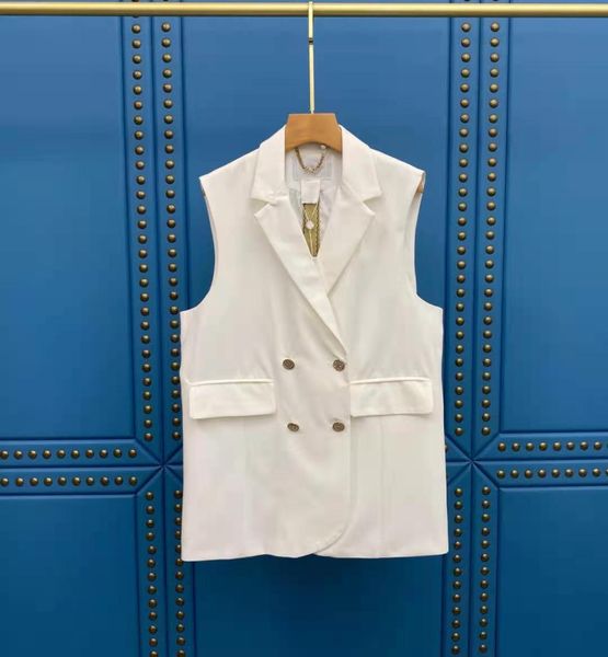 luxury design double breasted suit waistcoat for women, White;black 
luxury design double breasted suit waistcoat for women, White;black