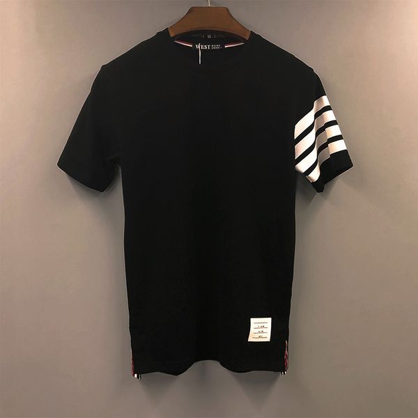 t shirt fashionable and hsome tb four bar loose bead ground short sleeve men's women's lovers' fashion br summer, White
t shirt fashionable and hsome tb four bar loose bead ground short sleeve men's women's lovers' fashion br summer, White