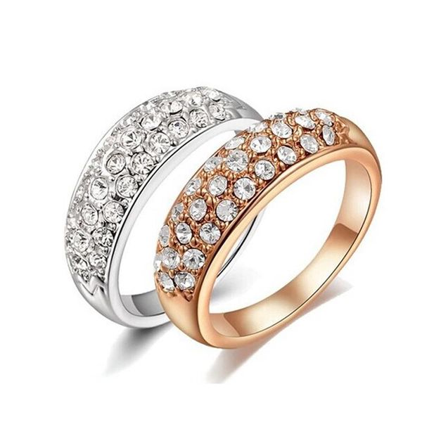 wedding rings fashion rhinestone women's jewelry alloy girl ring exquisite crystal couple engagement finger ornaments, Slivery;golden
wedding rings fashion rhinestone women's jewelry alloy girl ring exquisite crystal couple engagement finger ornaments, Slivery;golden