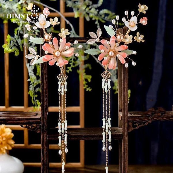 hair clips & barrettes himstory vintage chinese pink flower wedding hairpins girls bridal handfu stick child headpiece accessories, Golden;silver
hair clips & barrettes himstory vintage chinese pink flower wedding hairpins girls bridal handfu stick child headpiece accessories, Golden;silver