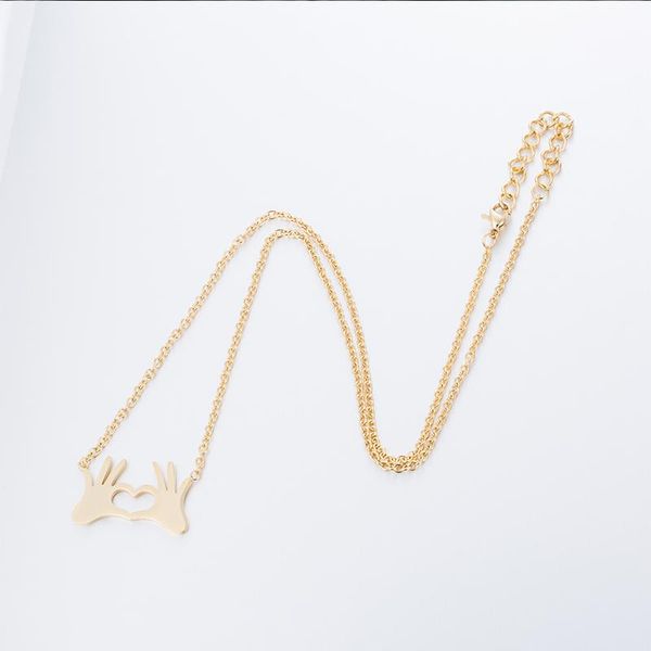 pendant necklaces heart stainless steel color friend women couple pendants gold chains fashion jewelry on the neck, Silver
pendant necklaces heart stainless steel color friend women couple pendants gold chains fashion jewelry on the neck, Silver