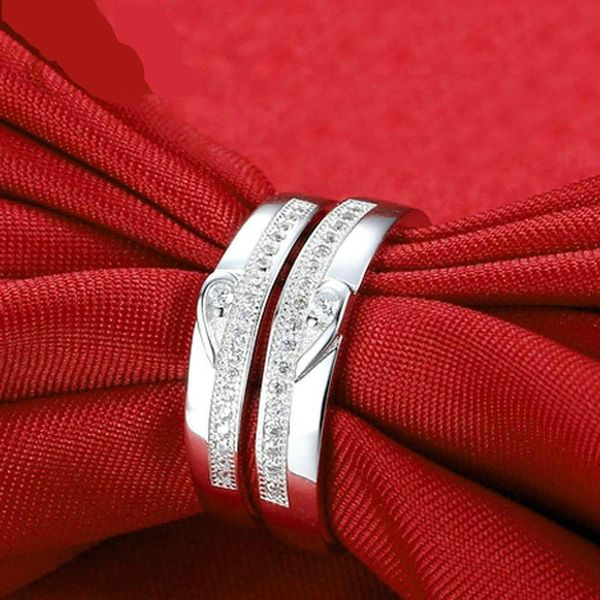 wedding rings romantic for lover silver-color couple resizable men/women engagement party jewelry bands, Slivery;golden
wedding rings romantic for lover silver-color couple resizable men/women engagement party jewelry bands, Slivery;golden