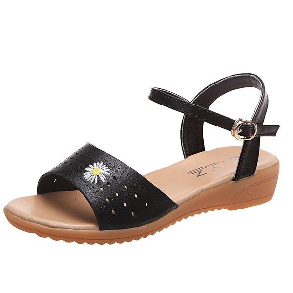sandals women's fashionable and versatile simple hollow uppers embroidered decorations sweet wedge heel 2021, Black
sandals women's fashionable and versatile simple hollow uppers embroidered decorations sweet wedge heel 2021, Black