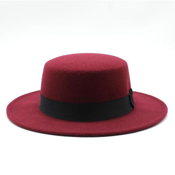 wide brim hats autumn fedora hat for women solid black red felt fedoras flat panama jazz cap men round bowler lady chapeau, Blue;gray
wide brim hats autumn fedora hat for women solid black red felt fedoras flat panama jazz cap men round bowler lady chapeau, Blue;gray
