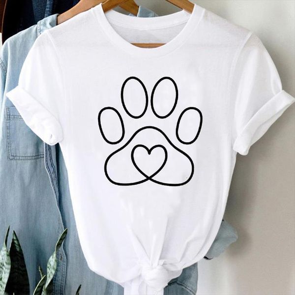 and women cartoon paw love mens t shirt animal pet fashion casual 90s cute clothes graphic print female tee, White;black
and women cartoon paw love mens t shirt animal pet fashion casual 90s cute clothes graphic print female tee, White;black