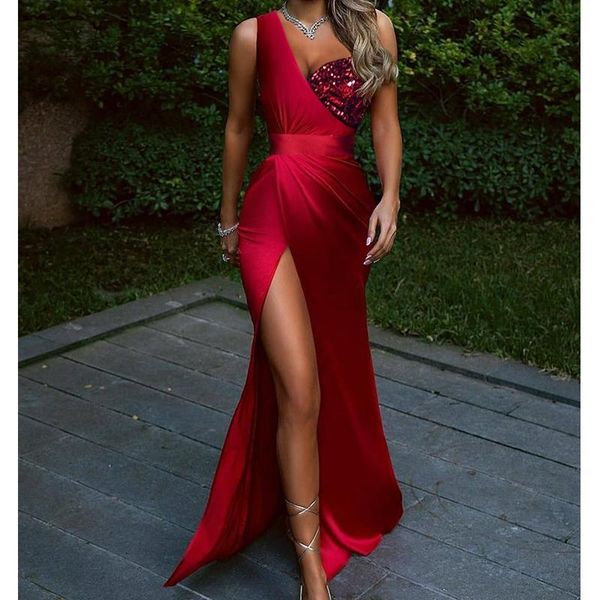 casual dresses wepbel satin long party formal dress high waist sequin stitching split women sleeveless one shoulder sexy, Black;gray
casual dresses wepbel satin long party formal dress high waist sequin stitching split women sleeveless one shoulder sexy, Black;gray