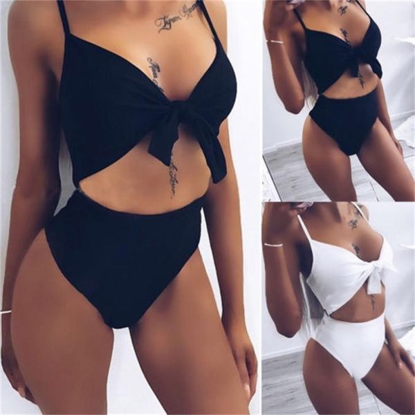 women's womens one-piece swimsuit bandage bikini push-up padded bathing suit swimwear, White;black
women's womens one-piece swimsuit bandage bikini push-up padded bathing suit swimwear, White;black