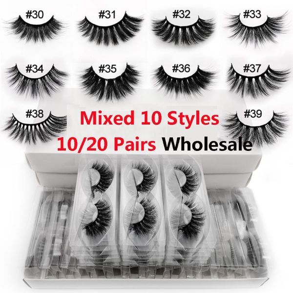 10/20 pairs wholesale false eyelashes 3d mink mixed styles natural long wispies fluffy eye lash handmade makeup tools1
10/20 pairs wholesale false eyelashes 3d mink mixed styles natural long wispies fluffy eye lash handmade makeup tools1