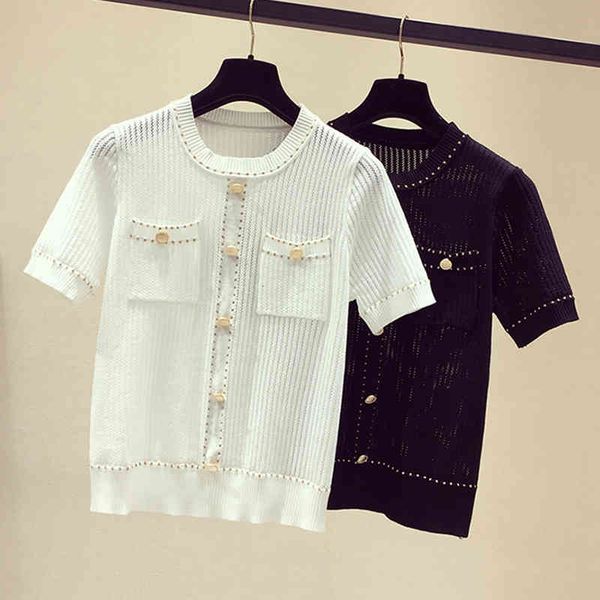 women's blouses & shirts shintimes blouse hollow out bright silk thin knitted summer women and bloues pullover short sle, White
women's blouses & shirts shintimes blouse hollow out bright silk thin knitted summer women and bloues pullover short sle, White