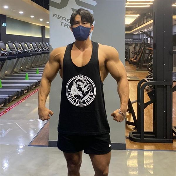 gym tank men fitness clothing mens bodybuilding summer male sleeveless vest shirts, White;black
gym tank men fitness clothing mens bodybuilding summer male sleeveless vest shirts, White;black