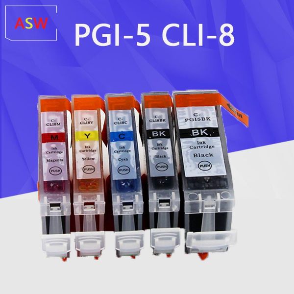 5pcs compatible ink cartridges pgi-5 cli-8 pgi5 cli8 for canon pixma ip4200 ip4300 ip4500 mp500 ip5200 mp530 mp600 mp610 mp800
5pcs compatible ink cartridges pgi-5 cli-8 pgi5 cli8 for canon pixma ip4200 ip4300 ip4500 mp500 ip5200 mp530 mp600 mp610 mp800