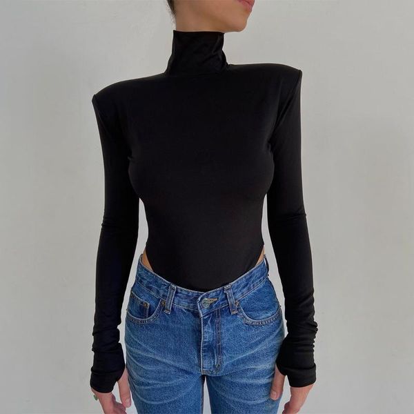 body mechanics clothing 2021 women solid color romper spring winter adults backless long sleeve high collar playsuit, Black
body mechanics clothing 2021 women solid color romper spring winter adults backless long sleeve high collar playsuit, Black