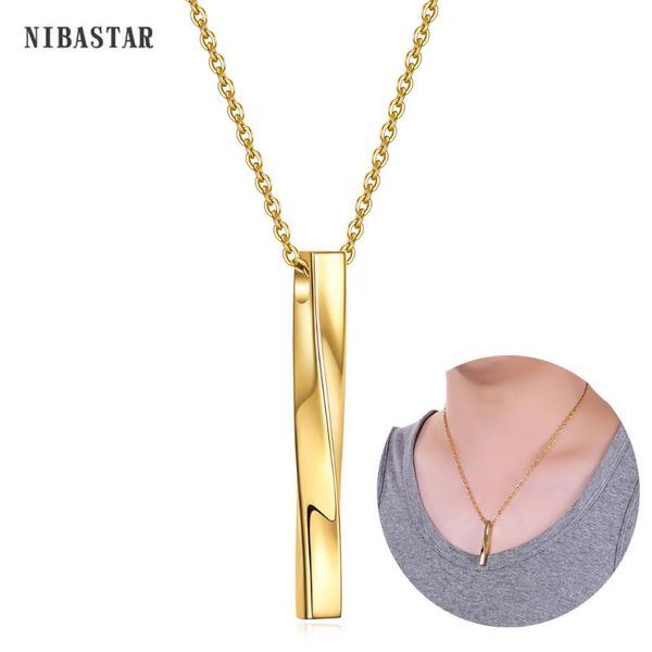 men twisted square pendant necklace stainless steel vertical chain streets fashion jewelry accessories wholesale necklaces, Silver
men twisted square pendant necklace stainless steel vertical chain streets fashion jewelry accessories wholesale necklaces, Silver