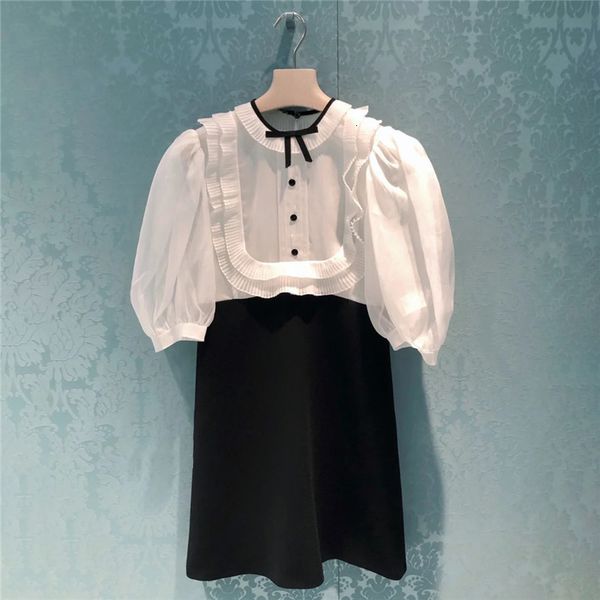 casual dresses korean fashion elegant ruffles puff sleeve mini for women summer runway designers a-line dress vestidos 4hiv, Black;gray
casual dresses korean fashion elegant ruffles puff sleeve mini for women summer runway designers a-line dress vestidos 4hiv, Black;gray
