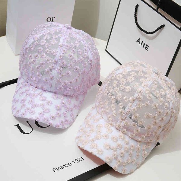 women summer cap sunscreen breathable lace baseball cap korean daisy embroidered sweet, Blue;gray
women summer cap sunscreen breathable lace baseball cap korean daisy embroidered sweet, Blue;gray