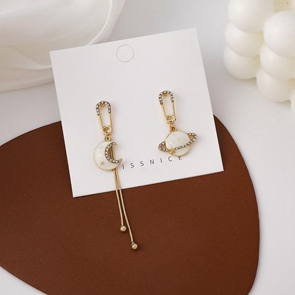hoop & huggie design korean asymmetric earrings for women trendy shiny rhinestone moon star planet pendientes cute girl gifts jewelry, Golden;silver
hoop & huggie design korean asymmetric earrings for women trendy shiny rhinestone moon star planet pendientes cute girl gifts jewelry, Golden;silver