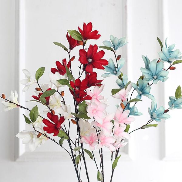 simulated magnolia fake flower silk high branch landing living room decoration decorative flowers & wreaths
simulated magnolia fake flower silk high branch landing living room decoration decorative flowers & wreaths