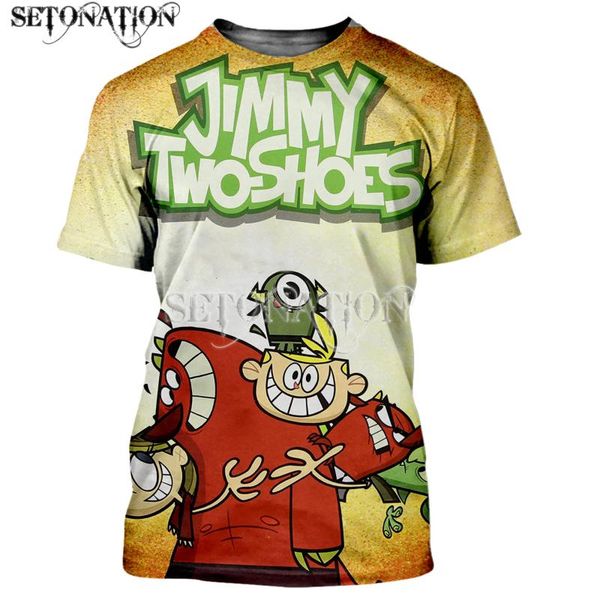 women's t-shirt jimmy two-shoes men/women fashion cool 3d printed t-shirts casual harajuku style tshirt streetwear drop, White
women's t-shirt jimmy two-shoes men/women fashion cool 3d printed t-shirts casual harajuku style tshirt streetwear drop, White