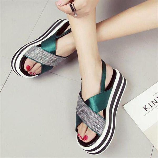 sandals 2021 women fashion thick bottom muffin cross rhinestone shoes summer comfortable buckle chunky black green
sandals 2021 women fashion thick bottom muffin cross rhinestone shoes summer comfortable buckle chunky black green