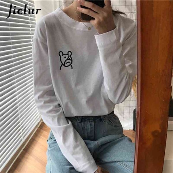 kpop casual women's t-shirt cute bear embroidered tees loose long sleeve t shirts s-l bf tshirts for woman o-neck 210426, White
kpop casual women's t-shirt cute bear embroidered tees loose long sleeve t shirts s-l bf tshirts for woman o-neck 210426, White
