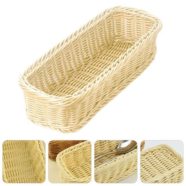 storage baskets 1pc imitation rattan weaving basket cutlery flatware container for home
storage baskets 1pc imitation rattan weaving basket cutlery flatware container for home