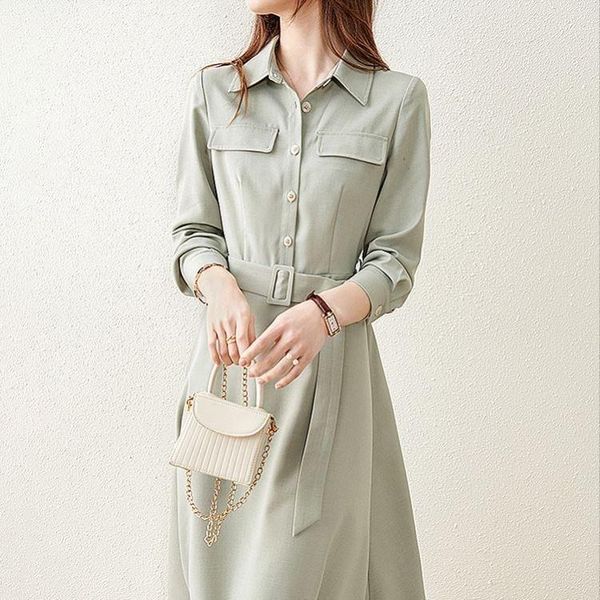 casual dresses spring nice gentle workplace model lapel neck waist a-word dress girl for women plus size ruched, Black;gray
casual dresses spring nice gentle workplace model lapel neck waist a-word dress girl for women plus size ruched, Black;gray