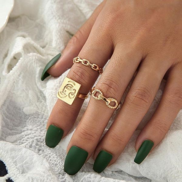 wedding rings 3 pcs/set luxury jewelry 2021 trend boho alloy golden irregular pattern resizable ring for women grunge wholesale, Slivery;golden
wedding rings 3 pcs/set luxury jewelry 2021 trend boho alloy golden irregular pattern resizable ring for women grunge wholesale, Slivery;golden