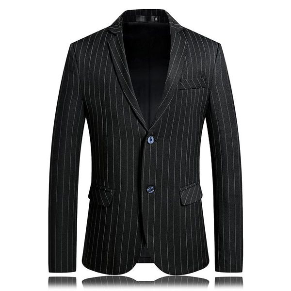 men's suits & blazers autumn striped suit blazer jacket men stylish dress prom for business casual slim club stage singer coat, White;black
men's suits & blazers autumn striped suit blazer jacket men stylish dress prom for business casual slim club stage singer coat, White;black