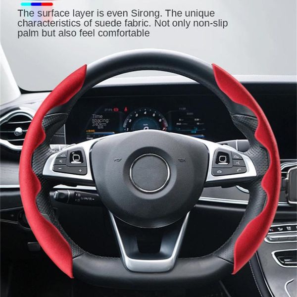 steering wheel covers 2pcs car handle cover suede look inside abs and silicone nonslip interior accessories 
steering wheel covers 2pcs car handle cover suede look inside abs and silicone nonslip interior accessories