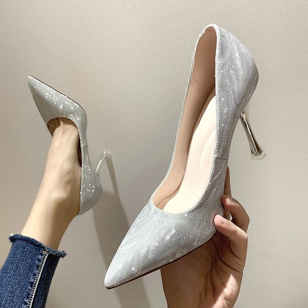 high heels shoes woman party shoes sequins silver glitter heels dress pointed stiletto pumps shoes women new 5cm 7cm 9cm, Black
high heels shoes woman party shoes sequins silver glitter heels dress pointed stiletto pumps shoes women new 5cm 7cm 9cm, Black