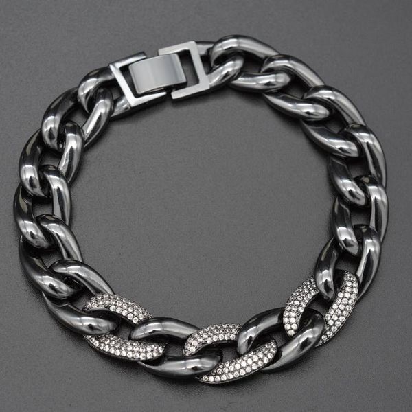 simple style ladies fashion party hip hop cubic zircon jewelry gift wedding men and women bracelet link, chain, Black
simple style ladies fashion party hip hop cubic zircon jewelry gift wedding men and women bracelet link, chain, Black